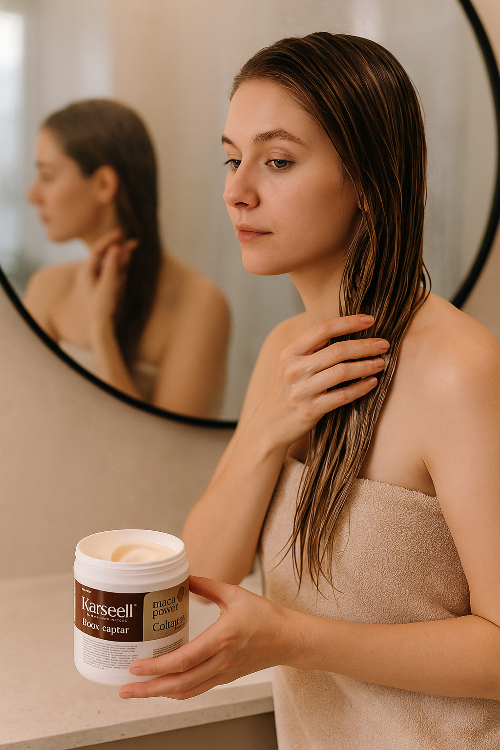 Karseell Botox Capilar–Reparación extrema para un cabello sedoso y fuerte.